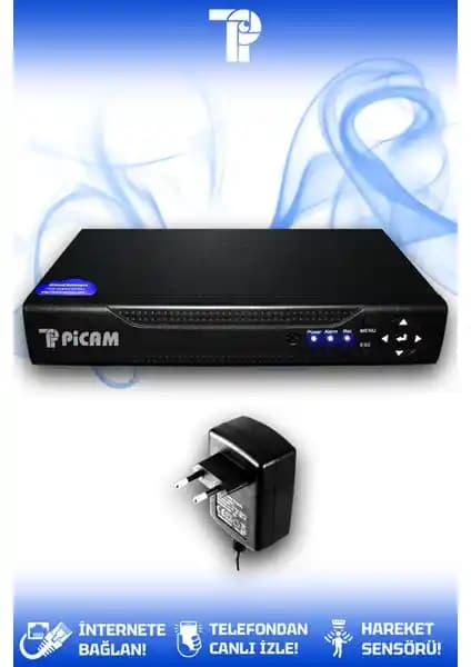 Picam 4 Kanal AHD DVR Xmeye Hibrit Kayıt Cihazı Güvenlik Çözümlerinde Modern Yaklaşım