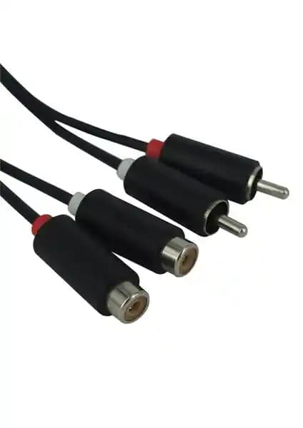 Prolink PB102 2 RCA - 2 RCA Siyah Soket Kablo 3 Metre Uzunlukta Yüksek Performanslı Bağlantı