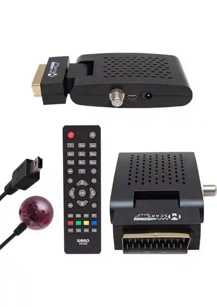 Scart Plus Tkgs'li Mini SD Uydu Alıcısı: Kompakt ve Kullanımı Kolay Uydu Çözümü