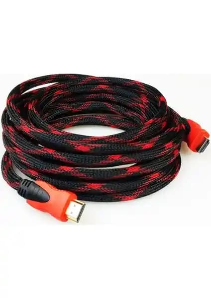 Whitecom 10 Metre Örgülü HDMI Kablo Yüksek Kalite ve Güçlü Bağlantı Özellikleri