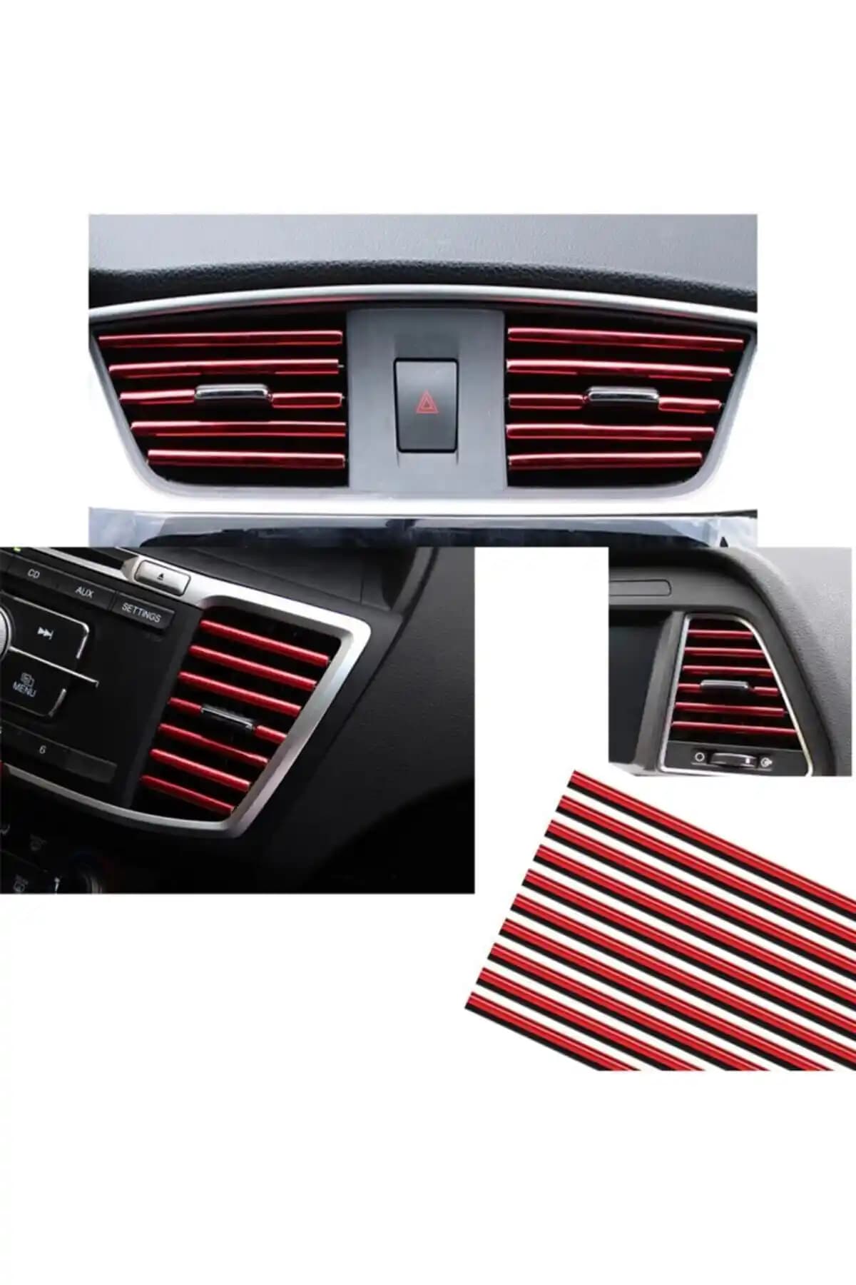Araç İçi Dekorasyon Ürünleri MeyZone Klima Izgara ve Nikelajlı Şeritlerin Karşılaştırması