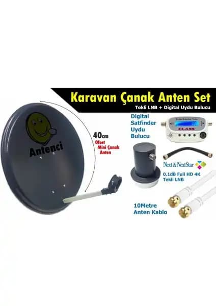Antenci 40 cm Karavan Çanak Anten Seti ve Dijital Uydu Bulucu İncelemesi