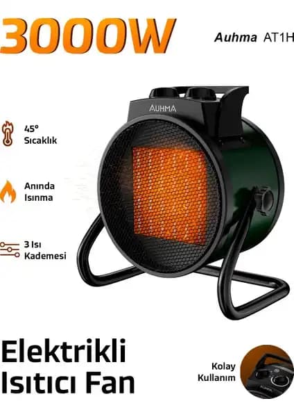 Auhma AT1H Elektrikli Isıtıcı Fan: Enerji Verimli ve Güvenli Kış Isıtıcı Çözümü