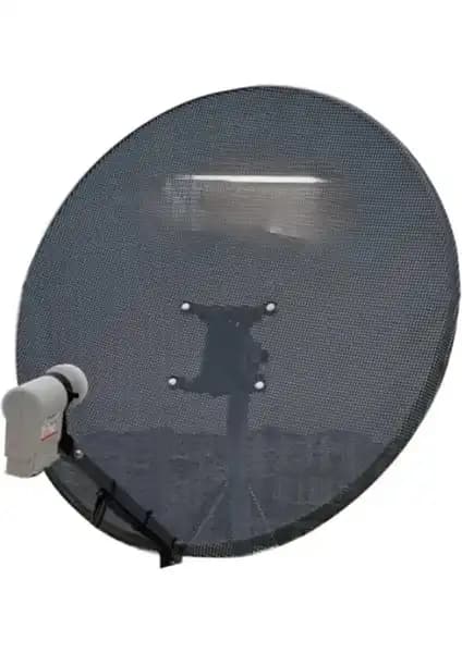 Chavoes 85 CM Delikli Rüzgara Dayanıklı Çanak Anten ve İkili LNB Premium Paket