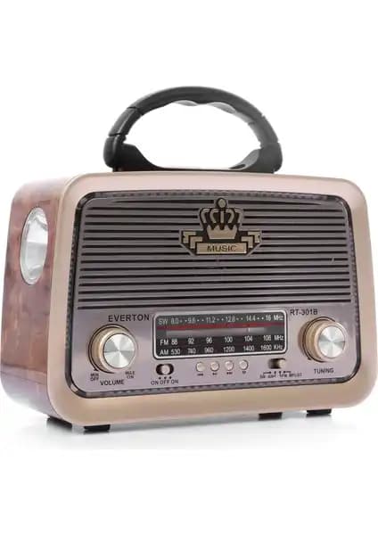 Everton RT-301B Nostaljik Tasarımlı Taşınabilir Radyo ve Hoparlör Özellikleri