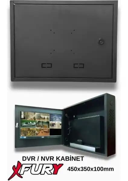 Fury Dvr/Nvr CCTV Rack Kabinet ve Monitör Koruma Kutusu Güvenlik ve Düzen İçin Uygun Çözüm