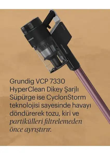 Grundig VCP 5030 ve VCP 7330 Kablosuz Dik Süpürge Modellerinin Karşılaştırması 2