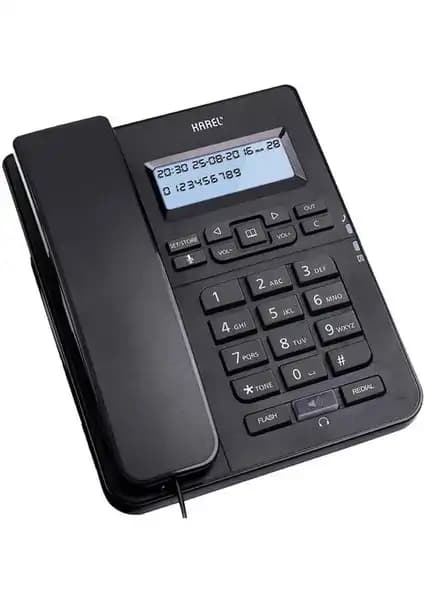 Karel TM-145 Kablolu Ekranlı Masaüstü Telefonu Ofis ve Kurumsal Kullanım İçin
