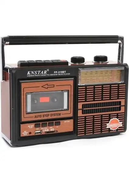 Knstar FP-319U Retro Kaset Çalar ve Radyo: Nostaljik Tasarım ve Çok Fonksiyonlu Kullanım