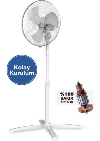 Kumtel KTF-290 Beyaz Vantilatör: Güçlü Serinlik ve Kullanıcı Dostu Tasarım Özellikleri