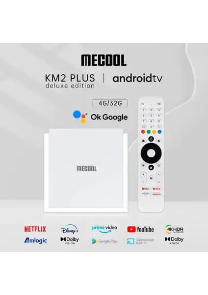 Mecool Km2 Plus Deluxe Medya Oynatıcı: Yüksek Performanslı 4K ve HDR Destekli Çözüm