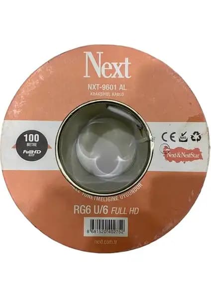 Next NXT-9601 RG6 U/6 Anten Kablosu: Uzun Mesafe ve Güçlü Sinyal Çözümü