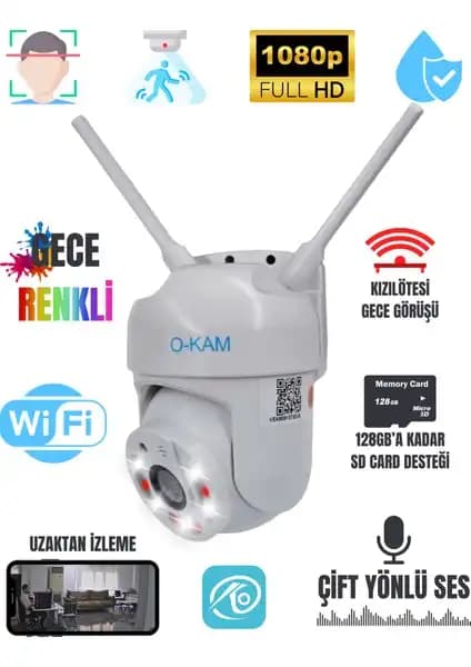 O-Kam 3MP WiFi Güvenlik Kamerası: Yüksek Çözünürlüklü ve Dayanıklı Güvenlik Çözümü