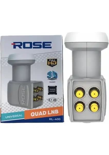 Rose 400 Quad Lnb: Yüksek Performanslı 4 Çıkışlı Uydu Alıcı Çözümü
