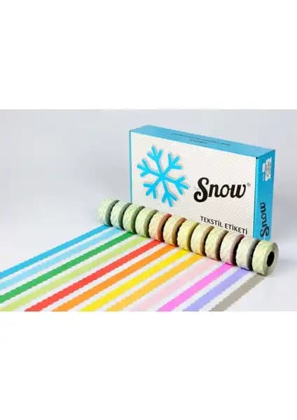 Snow Meto Etiket 1500 Lük No:4 Mavi Tekstil ve Markalama İçin Güvenilir Çözüm