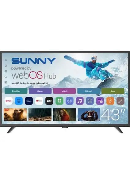Sunny 43 İnç WebOS Akıllı TV: Yüksek Görüntü ve Ses Kalitesiyle Ev Eğlencesi