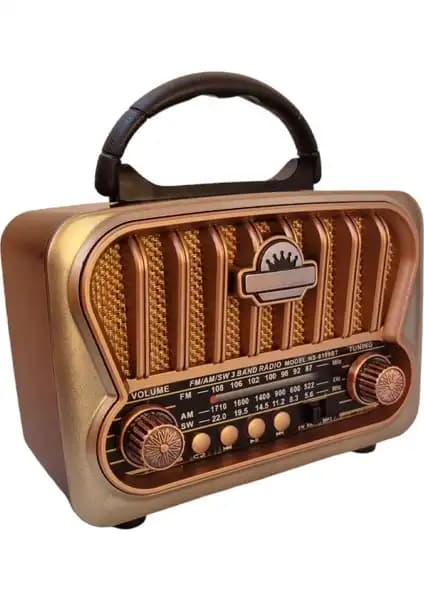 TYY RT 847 Nostaljik Bluetooth Radyo USB MP3 Çalar Retro Tasarım ve Modern Özellikler