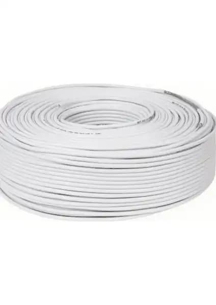 Usin 100 Metre RG6/U4 Full HD 3D 4K Anten TV Çanak Uydu Lnb Kablosu