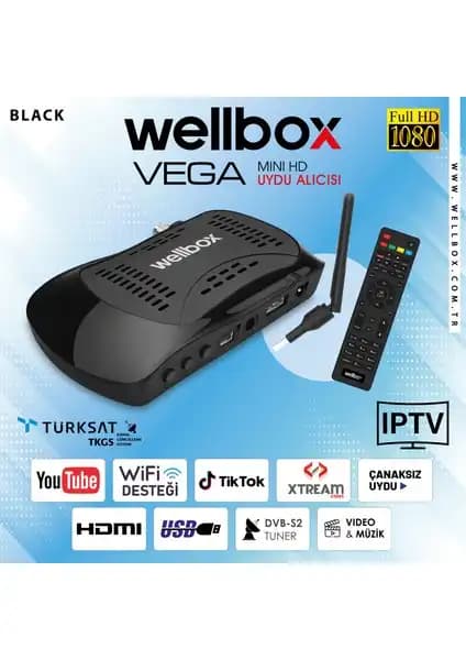 Wellbox Wi-Fi YouTube ve IPTV Özellikli Full HD Uydu Alıcısı İnceleme ve Kullanıcı Yorumları