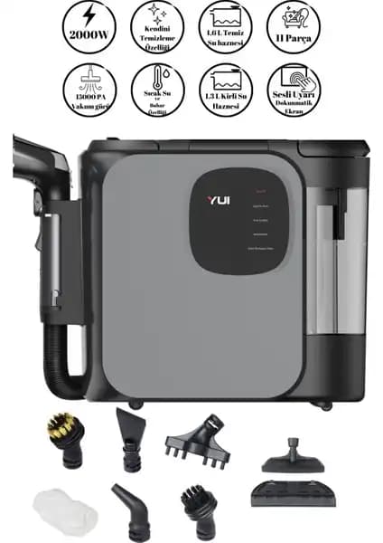 Yui X300 Pro Max 2000W Buharlı Halı ve Koltuk Yıkama Makinesi Özellikleri ve Kullanım Alanları