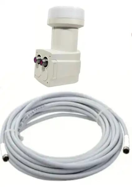 Yüksek Performanslı 30 Metre Uydu Kablosu ve Twin LNB ile Güçlü Uydu Sistemleri Kurun