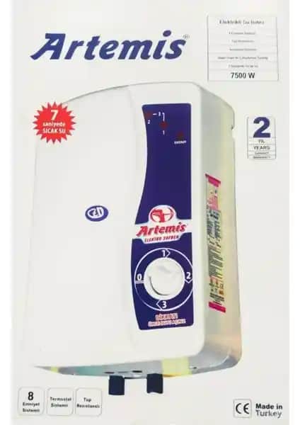 Artemis Elektrikli Şohben 7500 W Hızlı ve Güvenilir Sıcak Su Çözümü