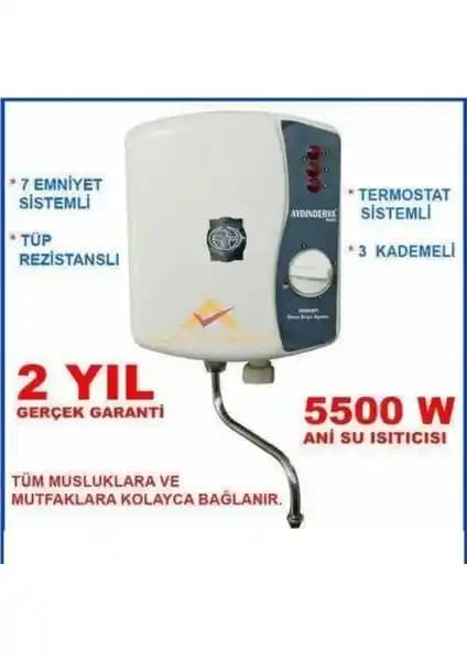 Ayın Derya Mutfak Tipi Şofben: Güvenli ve Dayanıklı Elektrikli Sıcak Su Çözümü