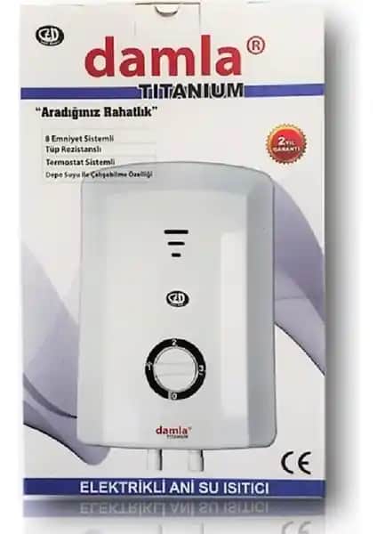 Damla Titanium Elektrikli Şofben: Güçlü Performans ve Güvenlik Özellikleriyle Modern Isıtıcı