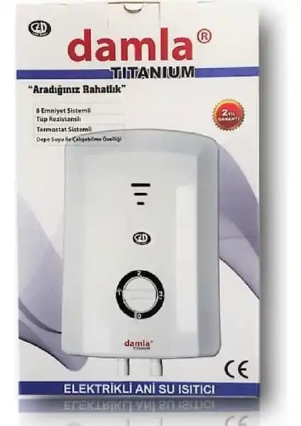 Damla Titanium Elektrikli Şofben: Güçlü Performans ve Güvenlik Özellikleriyle Modern Isıtıcı