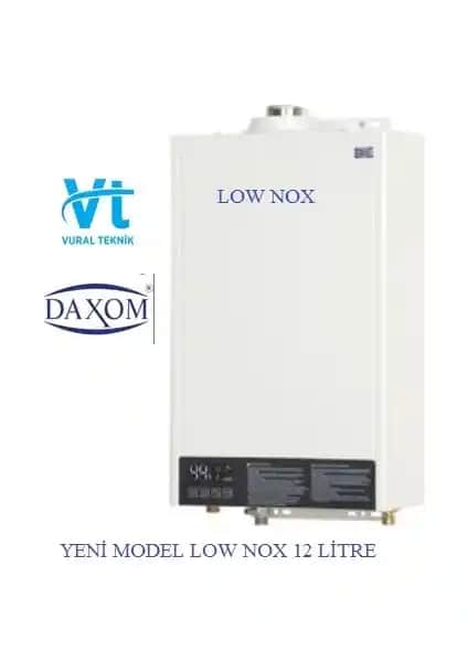 Daxom 12 Stl Hermetik Şofben 12 Litre Low Nox Teknolojisi ile Yüksek Performans