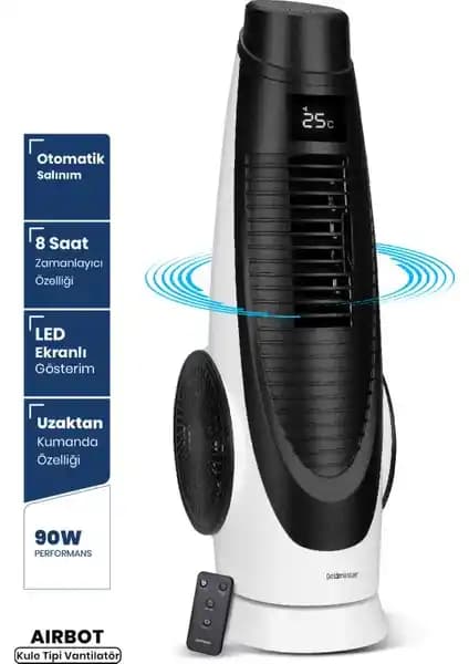 Goldmaster GM-7944 Airbot Kule Tipi Vantilatör: Güçlü Performans ve Modern Tasarım