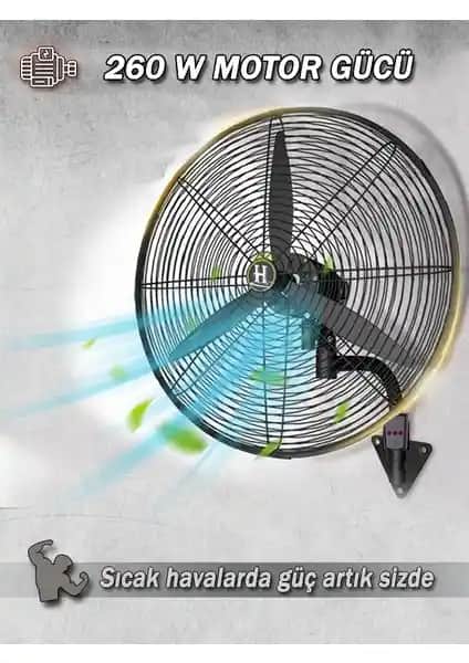 Harlem 30 İnç Sanayi Tipi Kumandalı Vantilatör: Güçlü ve Estetik Çözüm