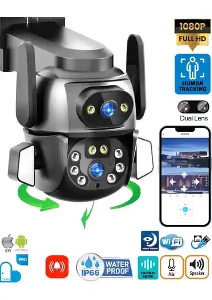 Heiman Hm-46 Çift Kameralı 2X2MP PTZ Wi-Fi Güvenlik Kamerası Özellikleri ve Kullanım Alanları