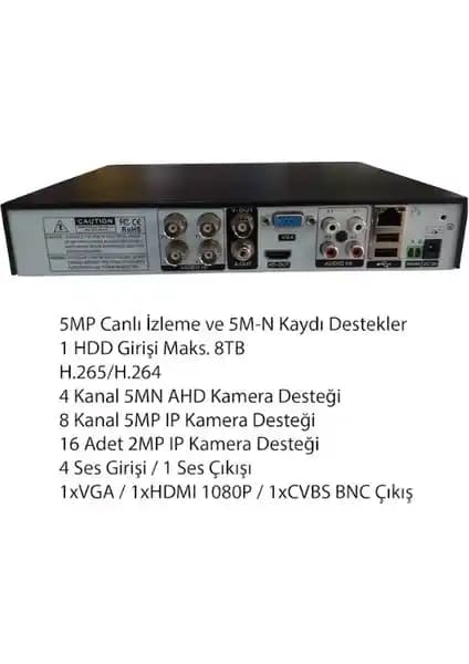 Hero Master 4 Kanal Xmeye AHD Kamera Kayıt Cihazı Güçlü ve Esnek Güvenlik Çözümü