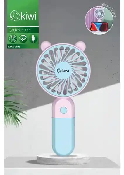 Kiwi Kfan-7603 Ultra Sessiz Taşınabilir Telefon Standlı Mini Vantilatör Özellikleri ve Kullanım Avantajları