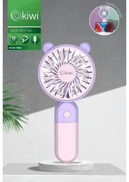 Kiwi Kfan-7603 Ultra Sessiz Telefon Tutacağı Standlı El Tipi Vantilatör Özellikleri ve Kullanım Alanları