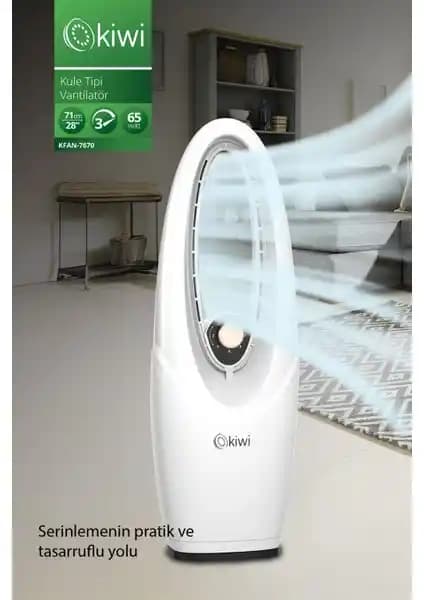 Kiwi KFAN-7670 Ayarlanabilir Hızlı Salınım Fonksiyonlu Kule Tipi Vantilatör Özellikleri