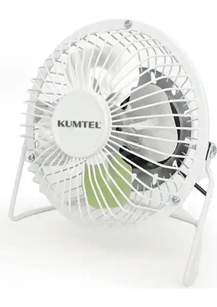 Kumtel Beyaz Masaüstü USB Fan KUF-103: Kompakt ve Güçlü Serinletici Çözüm