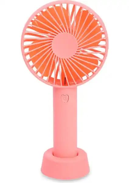 Kumtel Şarj Edilebilir Mini El Fanı Pembe HFF-03 Hafif ve Taşınabilir Soğutma Çözümü