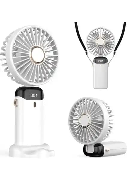 M.TK Moveteck Şarjlı Mini El Boyun Masa Fanı: Taşınabilir ve Çok Fonksiyonlu Serinletici Çözüm