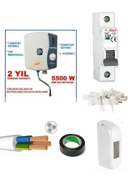 Mutfak Tıpı Şohben Seti 7 Metre Kablo Güvenli ve Dayanıklı Tasarım