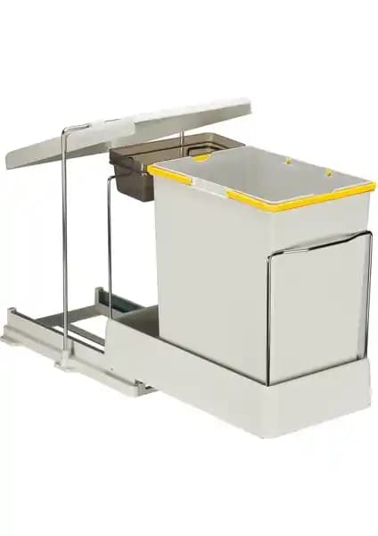 Pelikan Raylı Plastik 20 Lt Dolap İçi Çöp Kovası Modern Tasarım ve Kullanım Kolaylığı