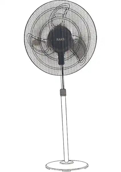 Raks SF 18 Luka Sanayi Ayaklı Vantilatör: Güçlü ve Verimli Hava Dolaşımı Çözümü