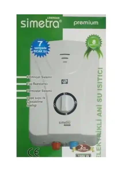 Simetra Premium Elektrikli Şofben Ani Su Isıtıcı Güvenli ve Hızlı Sıcak Su Çözümü