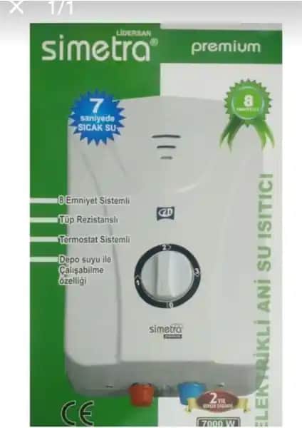 Simetra Premium Elektrikli Şofben: Güçlü ve Güvenilir Sıcak Su Çözümü