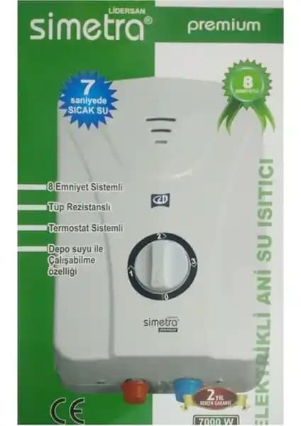 Simetra Premium Elektrikli Şofben: Güçlü ve Güvenli Su Isıtıcı Çözümü