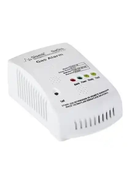 Sismik Metan LPG ve Doğalgaz Alarm Dedektörü 220V Güvenlik İçin Akıllı Çözüm