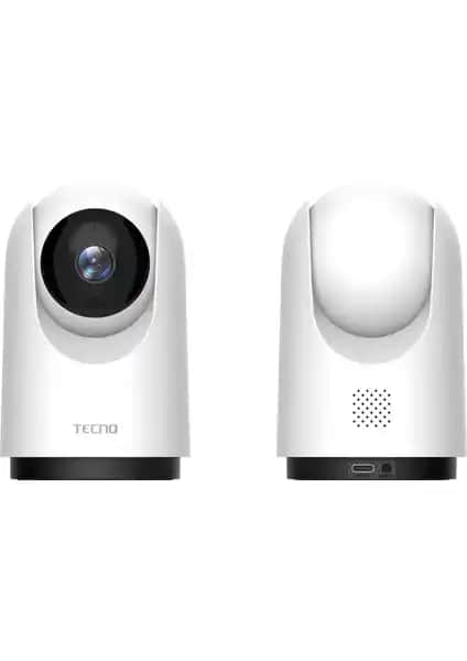 Tecno 360° Ev ve İş Yeri Güvenlik Kamerası Yüksek Çözünürlük ve Akıllı Özelliklerle