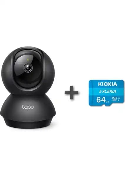 TP-Link Tapo C211 2K Güvenlik Kamerası ve Kioxia 64GB Micro SDXC ile Akıllı Ev Güvenliği