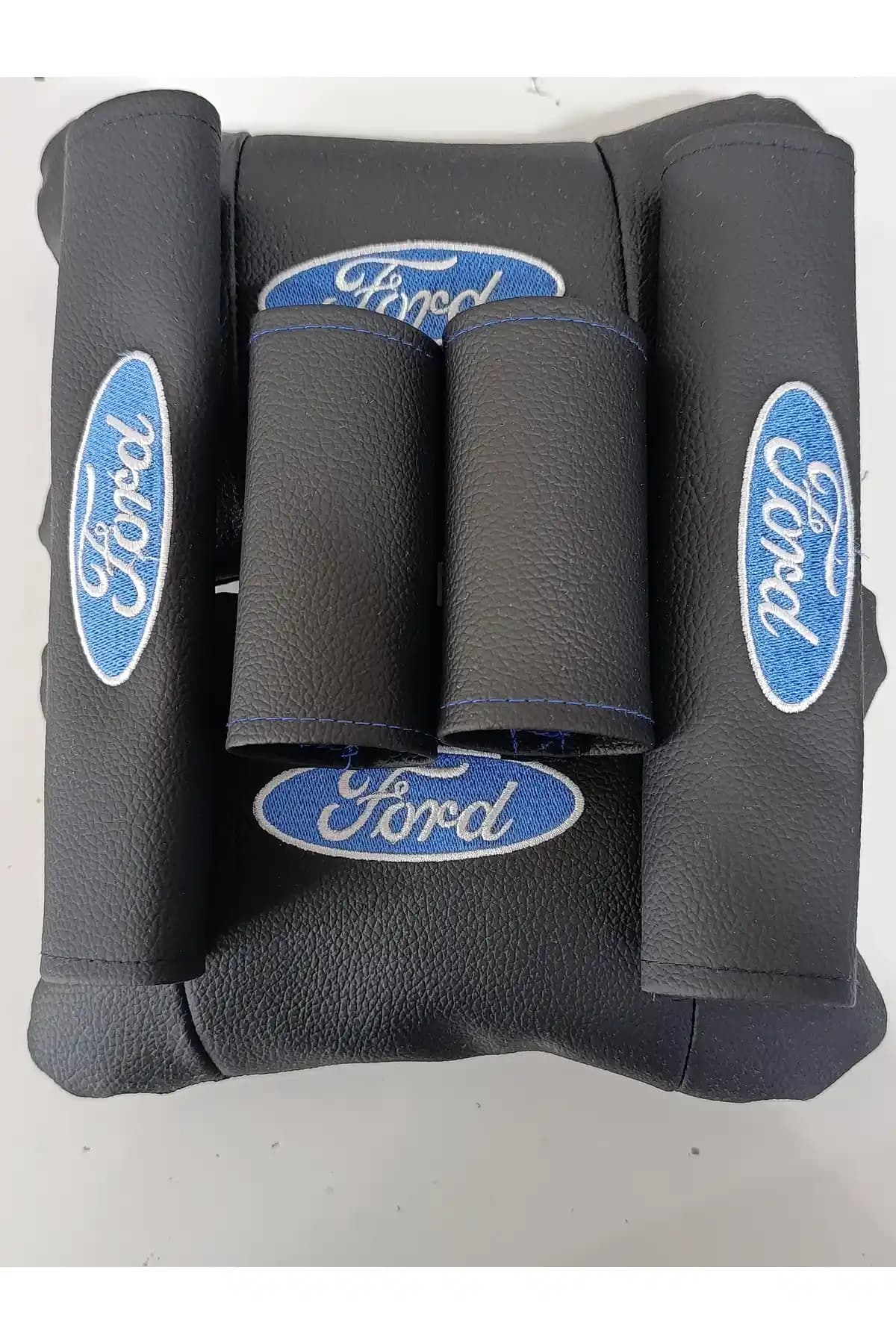 Autosar Ford Oto Boyun Yastığı, Emniyet Kemeri Pedi ve Kapı Tutma Kolu Koruyucu Seti